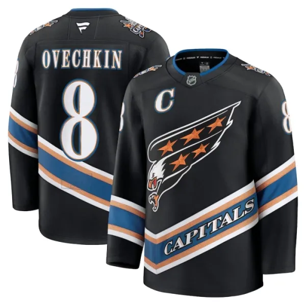 Fanatics Washington Capitals Alexander Ovechkin 24/25 Alternate Premium Trikot - Herren (Schwarz) Fanatics Washington Capitals Alexander Ovechkin 24/25 Alternate Premium Trikot - Herren (Schwarz)