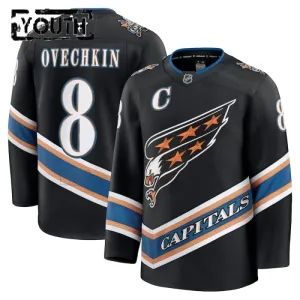Fanatics Washington Capitals Alexander Ovechkin 24/25 Alternate Premium Trikot - Kinder (Schwarz)