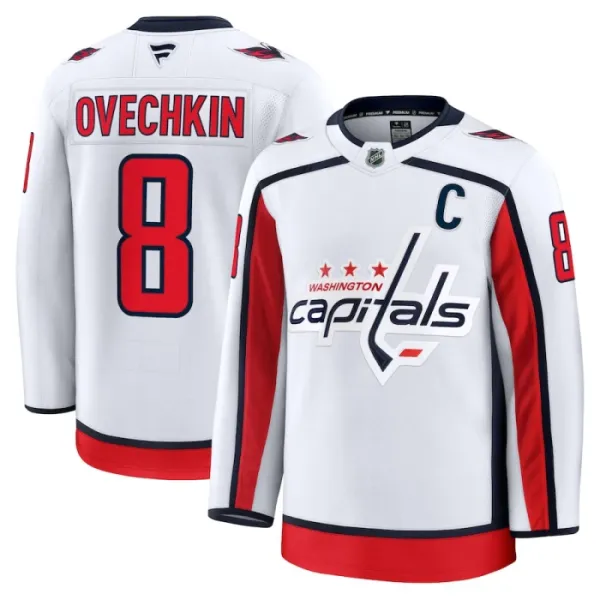 Fanatics Washington Capitals Alexander Ovechkin 24/25 Away Premium Trikot - Herren (Weiss) Fanatics Washington Capitals Alexander Ovechkin 24/25 Away Premium Trikot - Herren (Weiss)
