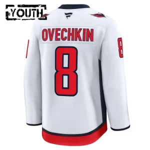 Fanatics Washington Capitals Alexander Ovechkin 24/25 Away Premium Trikot - Kinder (Weiss)
