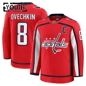 Fanatics Washington Capitals Alexander Ovechkin 24/25 Home Premium Trikot - Kinder (Rot)