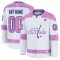 Fanatics Washington Capitals Hockey Fights Cancer Personalisiert 24/25 Practice Trikot - Herren (Weiss)