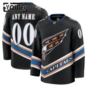 Fanatics Washington Capitals Personalisiert 24/25 Alternate Premium Trikot - Kinder (Schwarz) Fanatics Washington Capitals Personalisiert 24/25 Alternate Premium Trikot - Kinder (Schwarz)