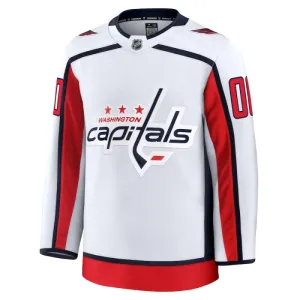 Fanatics Washington Capitals Personalisiert 24/25 Away Premium Trikot - Herren (Weiss)