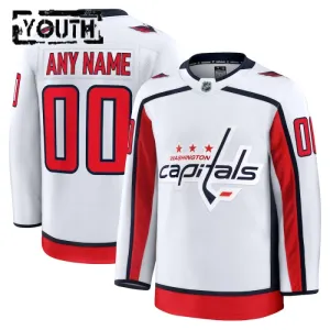 Fanatics Washington Capitals Personalisiert 24/25 Away Premium Trikot - Kinder (Weiss) Fanatics Washington Capitals Personalisiert 24/25 Away Premium Trikot - Kinder (Weiss)