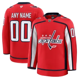 Fanatics Washington Capitals Personalisiert 24/25 Home Premium Trikot - Herren (Rot)