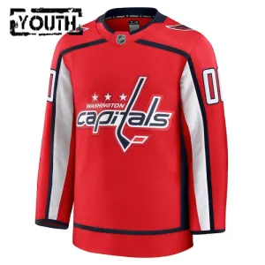 Fanatics Washington Capitals Personalisiert 24/25 Home Premium Trikot - Kinder (Rot)