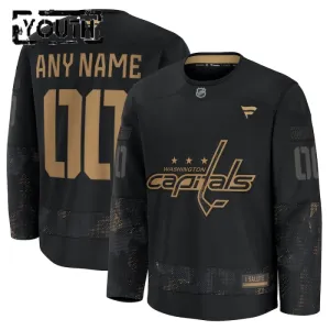 Fanatics Washington Capitals Personalisiert 24/25 Military Appreciation Practice Trikot - Kinder (Schwarz) Fanatics Washington Capitals Personalisiert 24/25 Military Appreciation Practice Trikot - Kinder (Schwarz)