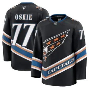 Fanatics Washington Capitals TJ Oshie 24/25 Alternate Premium Trikot - Herren (Schwarz)
