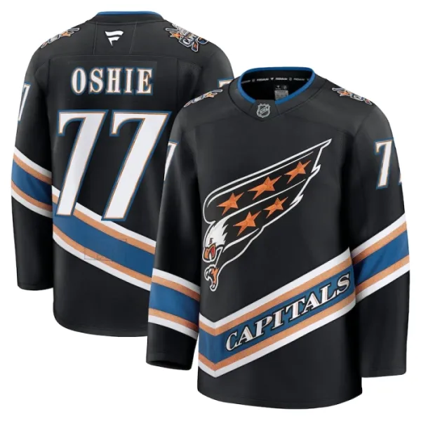 Fanatics Washington Capitals TJ Oshie 24/25 Alternate Premium Trikot - Herren (Schwarz) Fanatics Washington Capitals TJ Oshie 24/25 Alternate Premium Trikot - Herren (Schwarz)