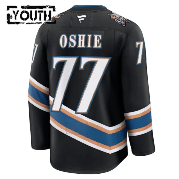 Fanatics Washington Capitals TJ Oshie 24/25 Alternate Premium Trikot - Kinder (Schwarz)