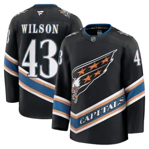 Fanatics Washington Capitals Tom Wilson 24/25 Alternate Premium Trikot - Herren (Schwarz)