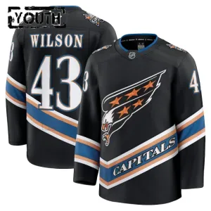 Fanatics Washington Capitals Tom Wilson 24/25 Alternate Premium Trikot - Kinder (Schwarz)