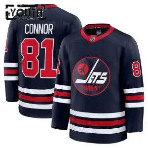 Fanatics Winnipeg Jets Kyle Connor 24/25 Alternate Premium Trikot - Kinder (Schwarz)