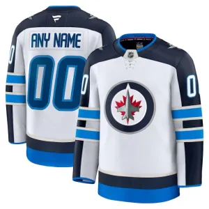 Fanatics Winnipeg Jets Personalisiert 24/25 Away Premium Trikot - Herren (Weiss)
