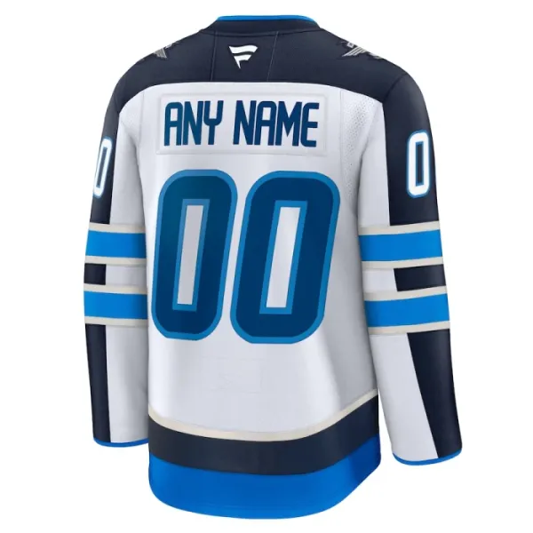Fanatics Winnipeg Jets Personalisiert 24/25 Away Premium Trikot - Herren (Weiss)