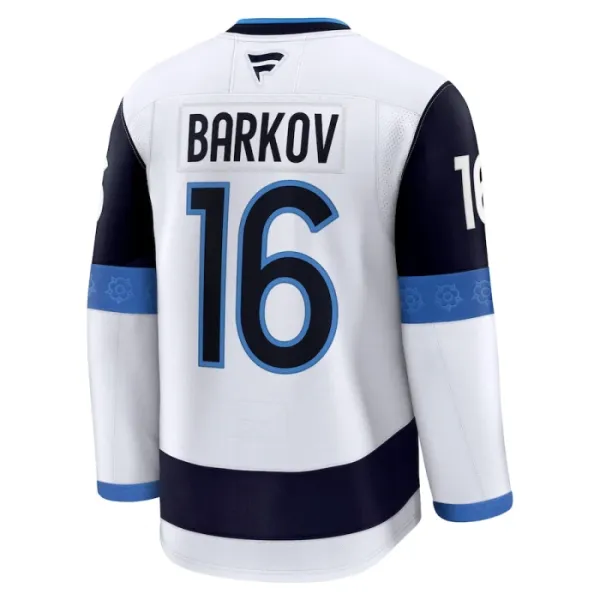 Fanatics Finnland 4 Nations Face Off Aleksander Barkov 2025 Premium Trikot - Herren (Weiss)
