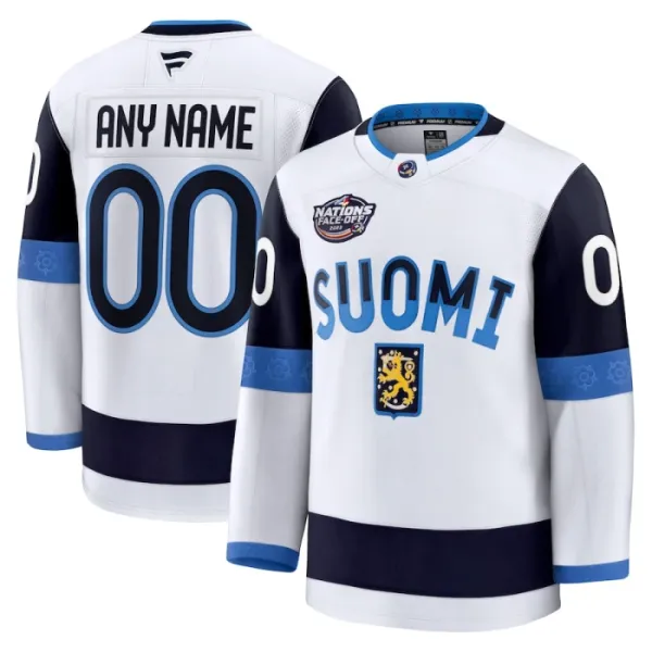 Fanatics Finnland 4 Nations Face Off Personalisiert 2025 Premium Trikot - Herren (Weiss) Fanatics Finnland 4 Nations Face Off Personalisiert 2025 Premium Trikot - Herren (Weiss)