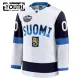 Fanatics Finnland 4 Nations Face Off Personalisiert 2025 Premium Trikot - Kinder (Weiss)