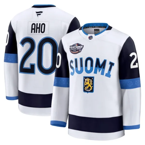 Fanatics Finnland 4 Nations Face Off Sebastian Aho 2025 Premium Trikot - Herren (Weiss) Fanatics Finnland 4 Nations Face Off Sebastian Aho 2025 Premium Trikot - Herren (Weiss)