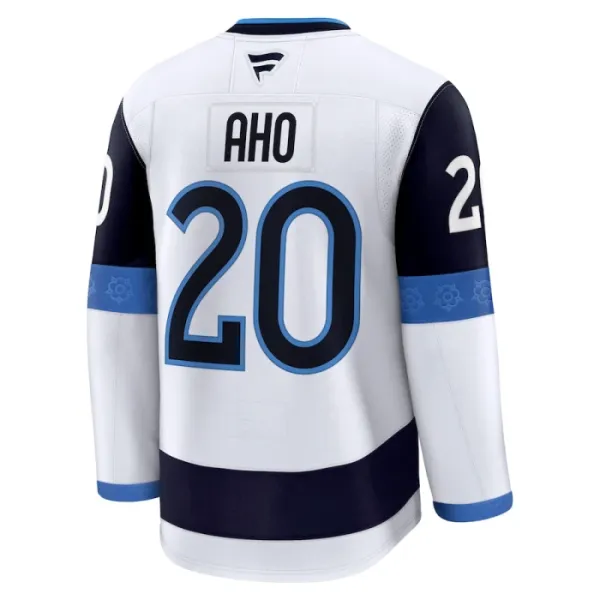 Fanatics Finnland 4 Nations Face Off Sebastian Aho 2025 Premium Trikot - Herren (Weiss)