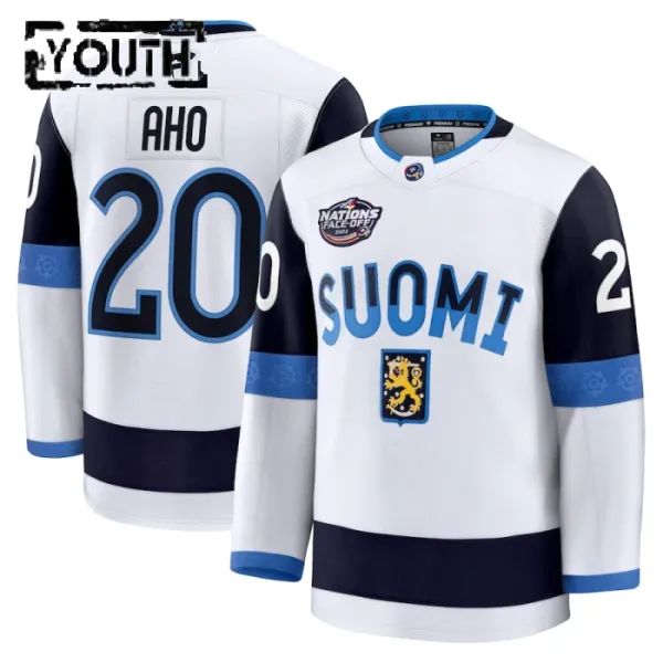 Fanatics Finnland 4 Nations Face Off Sebastian Aho 2025 Premium Trikot - Kinder (Weiss) Fanatics Finnland 4 Nations Face Off Sebastian Aho 2025 Premium Trikot - Kinder (Weiss)