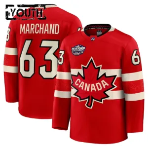 Fanatics Kanada 4 Nations Face Off Brad Marchand 2025 Premium Trikot - Kinder (Rot)