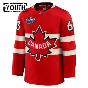 Fanatics Kanada 4 Nations Face Off Brad Marchand 2025 Premium Trikot - Kinder (Rot)