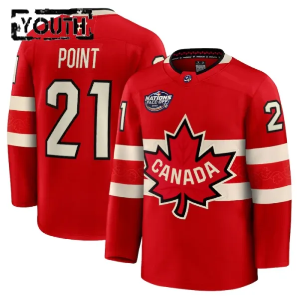 Fanatics Kanada 4 Nations Face Off Brayden Point 2025 Premium Trikot - Kinder (Rot) Fanatics Kanada 4 Nations Face Off Brayden Point 2025 Premium Trikot - Kinder (Rot)
