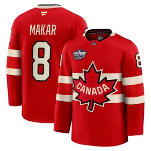 Fanatics Kanada 4 Nations Face Off Cale Makar 2025 Premium Trikot - Herren (Rot)