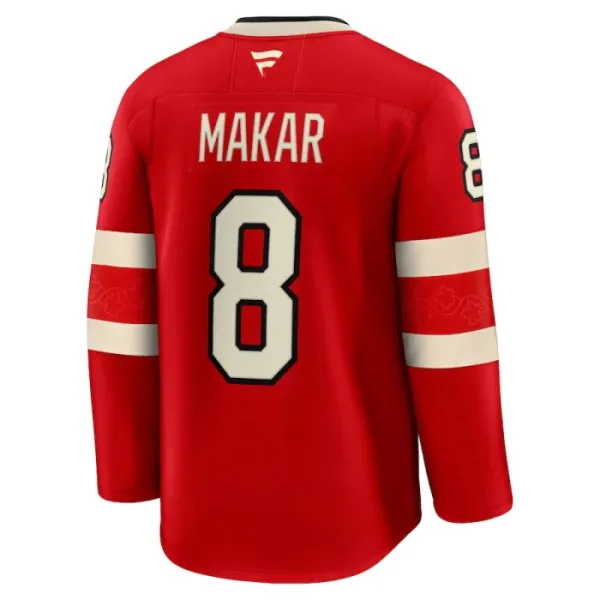 Fanatics Kanada 4 Nations Face Off Cale Makar 2025 Premium Trikot - Herren (Rot)