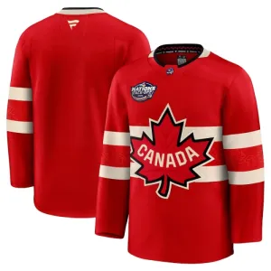 Fanatics Kanada 4 Nations Face Off Personalisiert 2025 Premium Trikot - Herren (Rot)