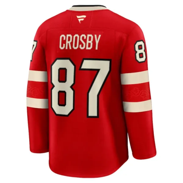 Fanatics Kanada 4 Nations Face Off Sidney Crosby 2025 Premium Trikot - Herren (Rot)