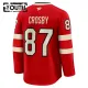 Fanatics Kanada 4 Nations Face Off Sidney Crosby 2025 Premium Trikot - Kinder (Rot)