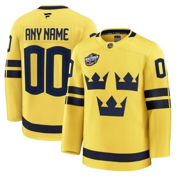 Fanatics Schweden 4 Nations Face Off Personalisiert 2025 Premium Trikot - Herren (Gelb) Fanatics Schweden 4 Nations Face Off Personalisiert 2025 Premium Trikot - Herren (Gelb)