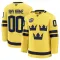 Fanatics Schweden 4 Nations Face Off Personalisiert 2025 Premium Trikot - Herren (Gelb)