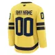 Fanatics Schweden 4 Nations Face Off Personalisiert 2025 Premium Trikot - Herren (Gelb)