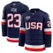 Fanatics USA 4 Nations Face Off Adam Fox 2025 Premium Trikot - Herren (Navy)