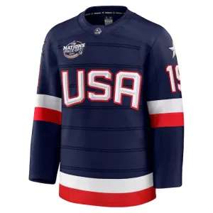 Fanatics USA 4 Nations Face Off Matthew Tkachuk 2025 Premium Trikot - Herren (Navy)