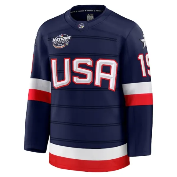 Fanatics USA 4 Nations Face Off Matthew Tkachuk 2025 Premium Trikot - Herren (Navy)
