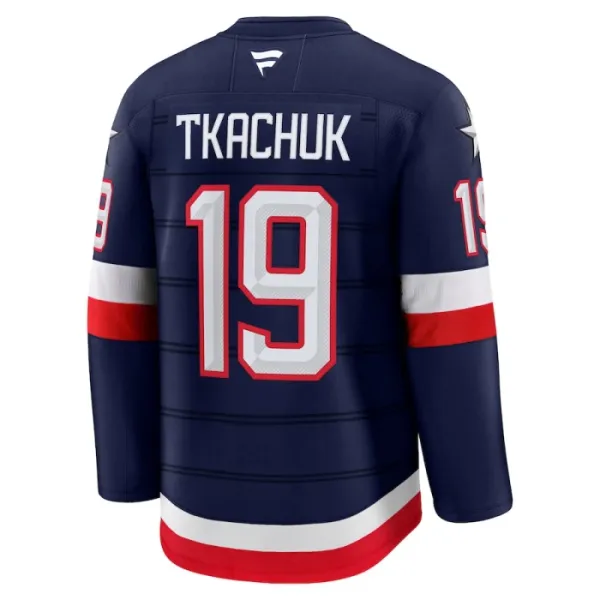 Fanatics USA 4 Nations Face Off Matthew Tkachuk 2025 Premium Trikot - Herren (Navy)