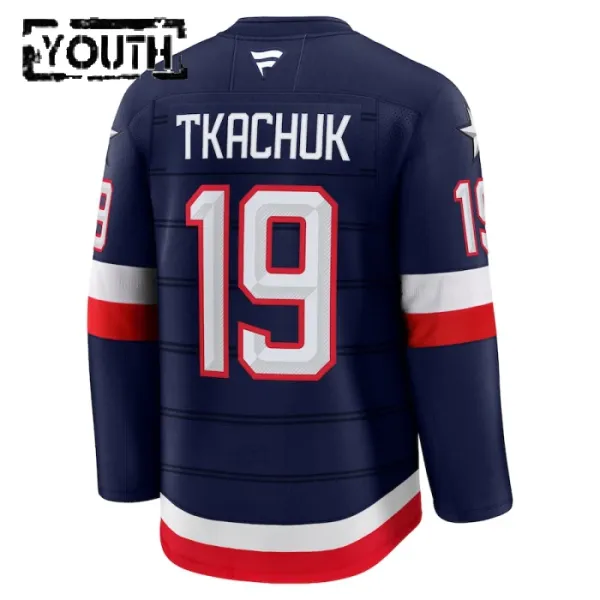 Fanatics USA 4 Nations Face Off Matthew Tkachuk 2025 Premium Trikot - Kinder (Navy)