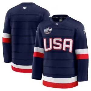 Fanatics USA 4 Nations Face Off Personalisiert 2025 Premium Trikot - Herren (Navy)